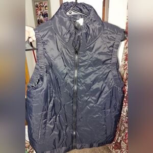 Womens Black Quilted Puffer Vest MD